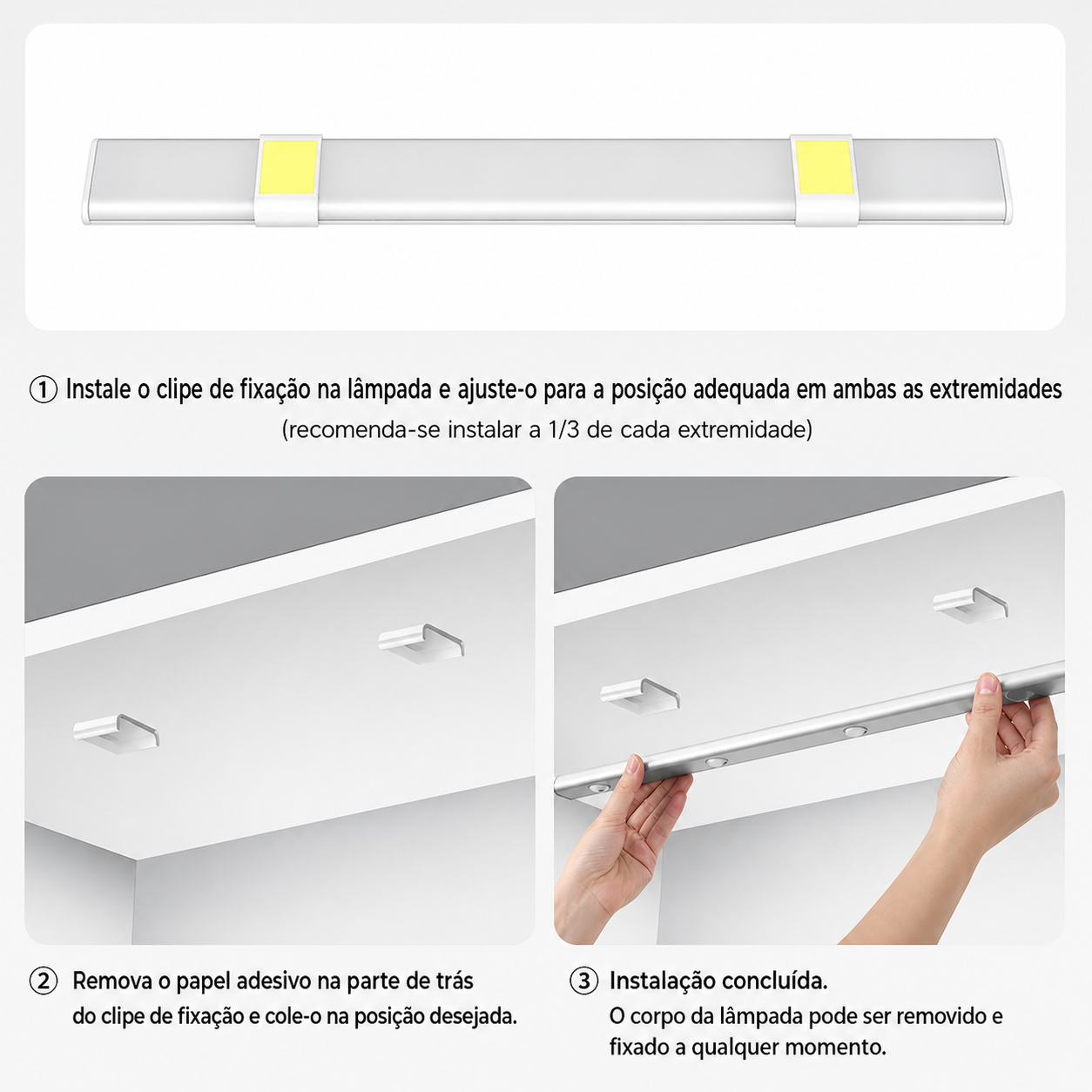 Luminária LED Inteligente com Sensor de Movimento  Acende Sozinha no Escuro • Sem Fio • Recarregável USB