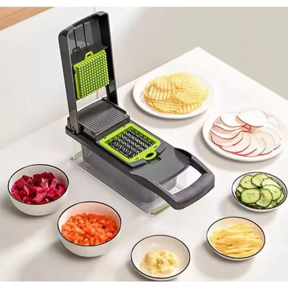 Fatiador de Legumes 16 em 1 – Sua Cozinha Mais Prática e Saudável!