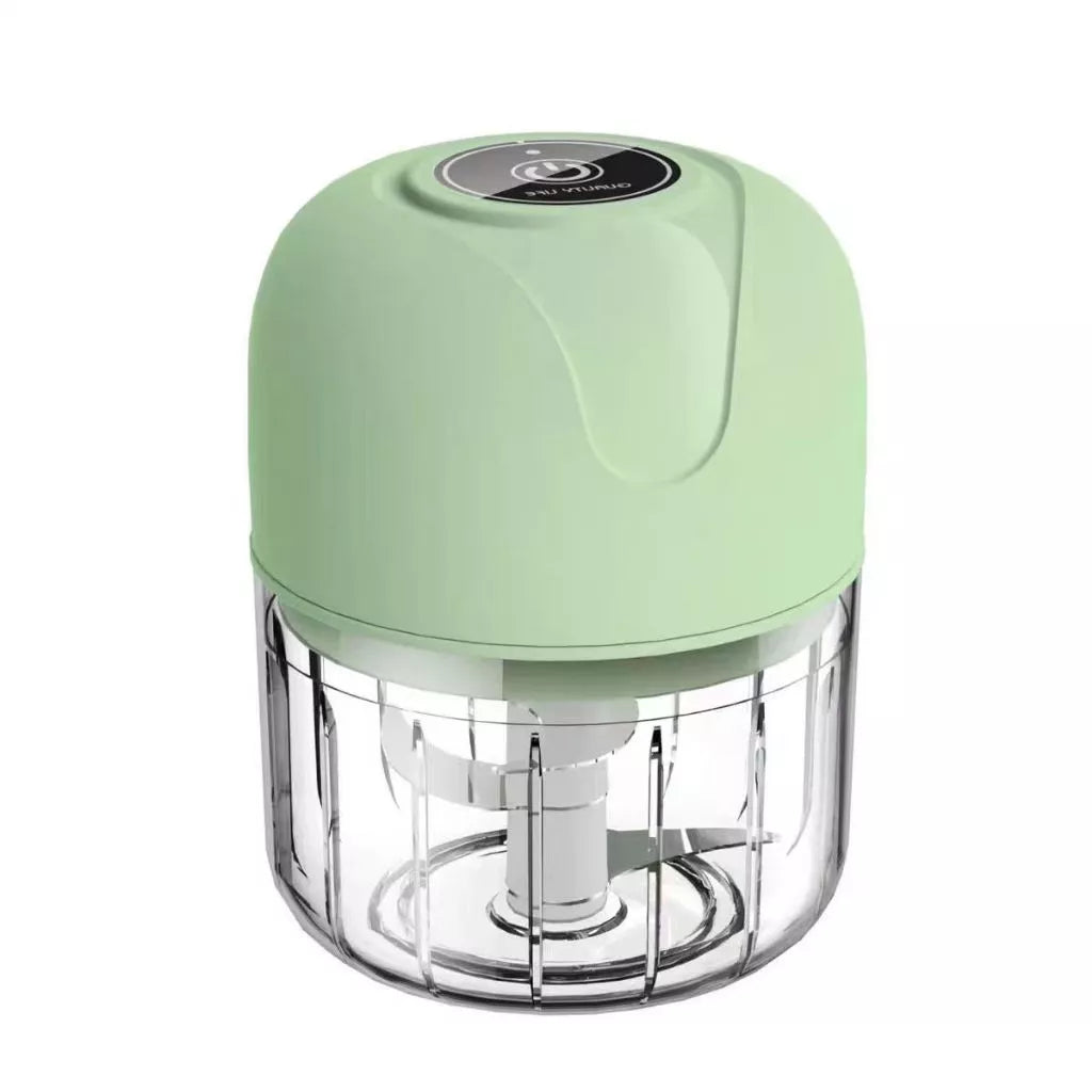 Mini Processador Elétrico Turbo 250ml USB – Triture Alho, Carne e Vegetais em Segundos
