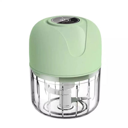 Mini Processador Elétrico Turbo 250ml USB – Triture Alho, Carne e Vegetais em Segundos