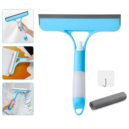 FlashMop Pro™ 3 em 1 | Rodo Spray com Borrifador, Esfregão de Microfibra e Limpeza Sem Balde