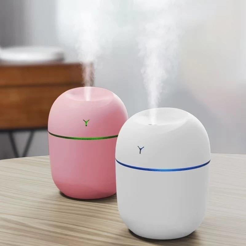 Umidificador de Ar Ultrassônico USB 220ml – Portátil, Silencioso e Compacto para Casa e Escritório