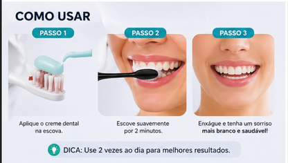 Escova Elétrica Sônica Profissional – 42.000 Vibrações | Dentes Mais Brancos em Casa + 4 Refis Grátis