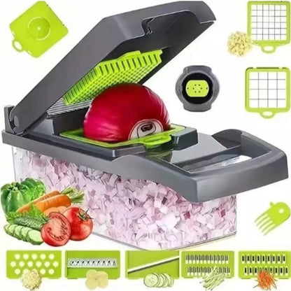 Fatiador de Legumes 16 em 1 – Sua Cozinha Mais Prática e Saudável!