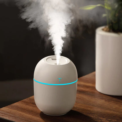 Umidificador de Ar Ultrassônico USB 220ml – Portátil, Silencioso e Compacto para Casa e Escritório
