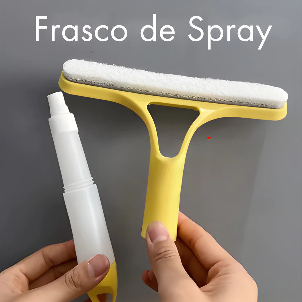 FlashMop Pro™ 3 em 1 | Rodo Spray com Borrifador, Esfregão de Microfibra e Limpeza Sem Balde